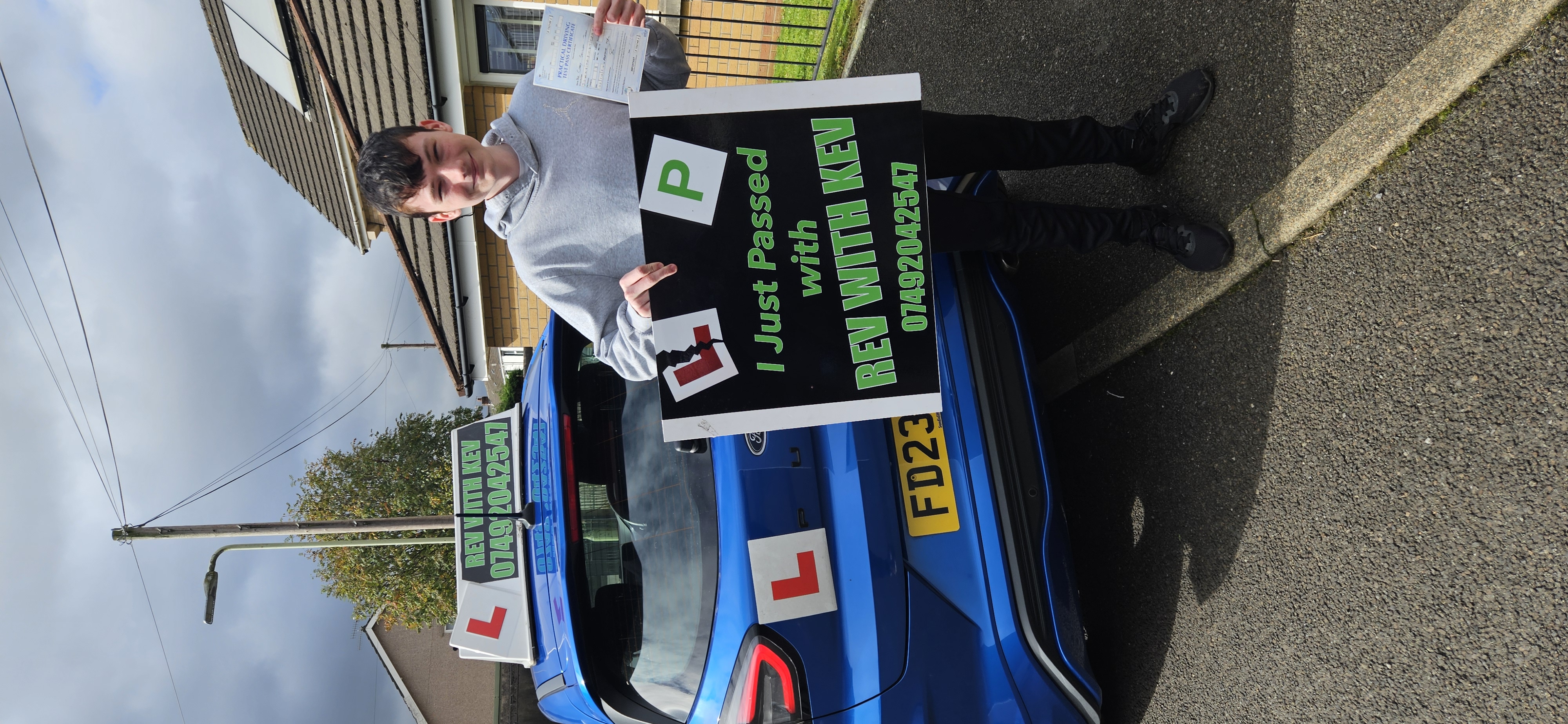 Successful driving test pass 3