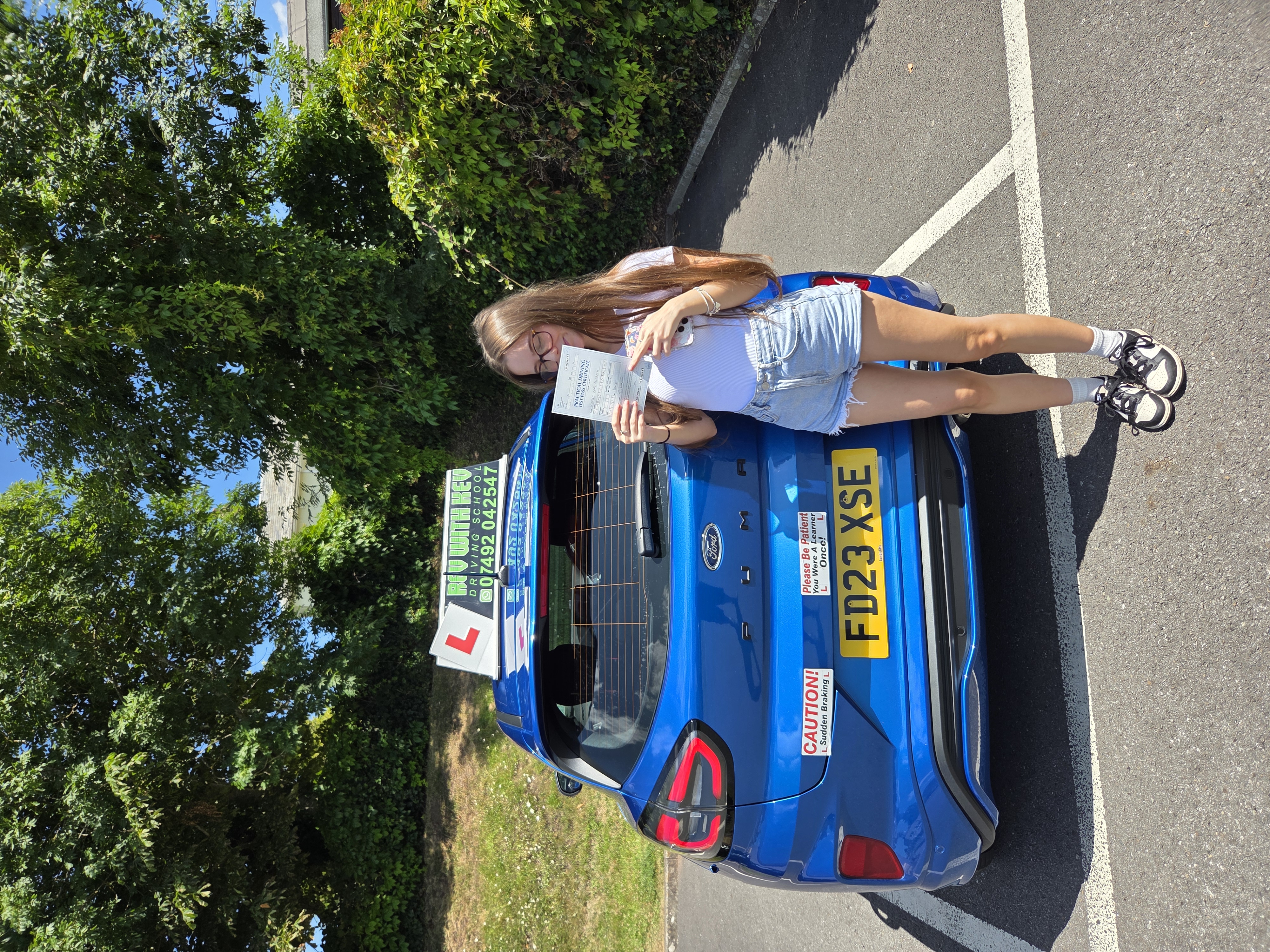 Successful driving test pass 8